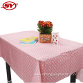 Party Printed PEVA Tablecloth with Flannel black